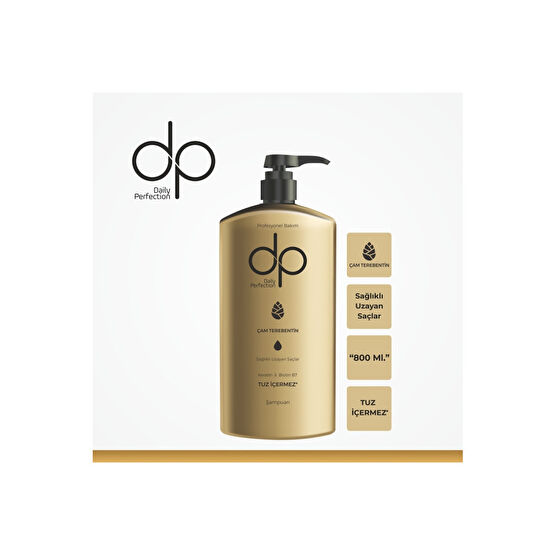 dp Daily Perfection Tuzsuz Şampuan Çam Terebentin 800 ml