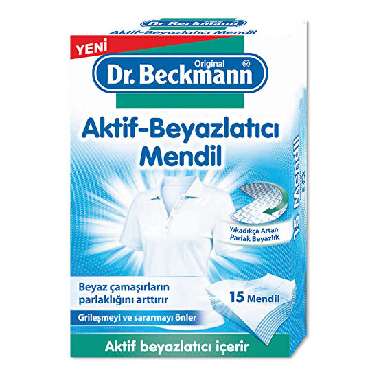 Dr. Beckmann Aktif Beyazlatıcı Mendil 15 Adet Çamaşır Makinesi Ürünleri Fiyatı