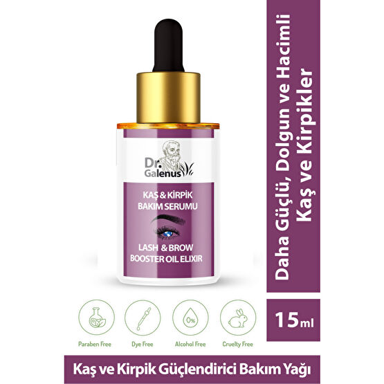 Dr. Galenus Kaş & Kirpik Bakım Serumu ( Argan Yağı - Hint Yağı - Badem Yağı - E Vitamini ) 15 ml Göz Kremi Fiyatı
