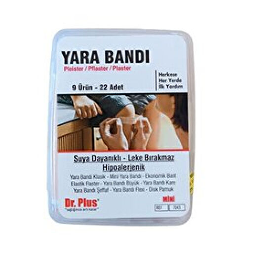 Dr Plus Yara Bandı  İlk Yardım Kiti 22 Adet 9 Ürün Ecza & Malzeme Dolabı Fiyatı