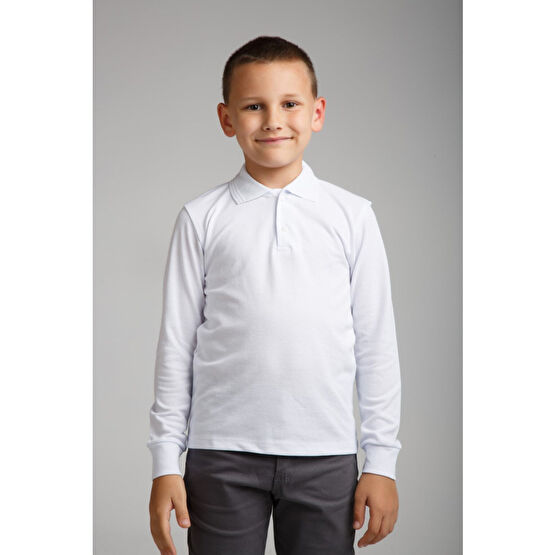 Dragora Uzun Kollu Polo Yaka Beyaz Penye 7 Yaş Beden Erkek T-shirt Fiyatı