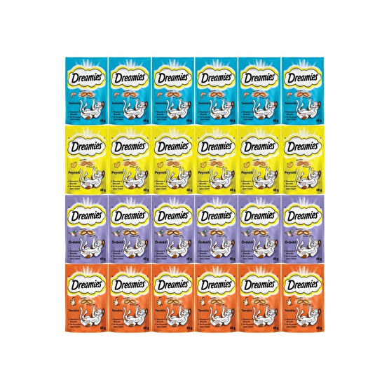 Dreamies Kedi Ödül Maması Karışık 60 gr X 24 Adet