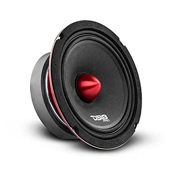 DS18 PRO-X6BM Loudspeaker - 6.5", Midrange, Red Aluminum Bullet, 500W Max, 250W RMS, 8 Ohms - Premium Quality Audio Door Speakers for Car or Truck Stereo Sound System (1 Speaker) Oto Hoparlörleri & SubWoofer Fiyatı