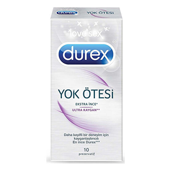 Durex Prezervatif Yok Ötesi Ultra Kaygan 10'lu Prezervatif / Kondom Fiyatı