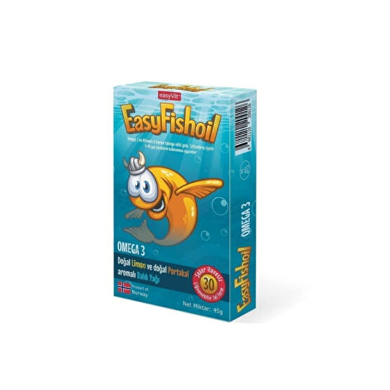 Easy Fishoil Balık Yağı Omega 3 Ve D Vitamini 30 Tablet Balık Yağı / Omega 3 - 6 - 9 Fiyatı