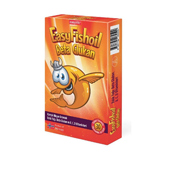 Easy Fishoil Easyfishoil Beta Glukan Çiğnenebilir 30 Jel Form