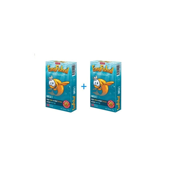Easy Fishoil Easyfishoil Omega 3 Çiğnenebilir 30 Jel Tablet - 2 Adet Balık Yağı / Omega 3 - 6 - 9 Fiyatı