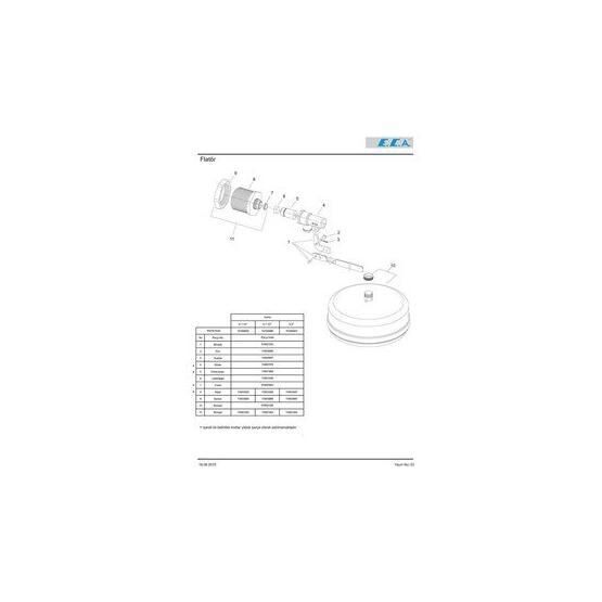 E.C.A 101009003 3/4 Flatör