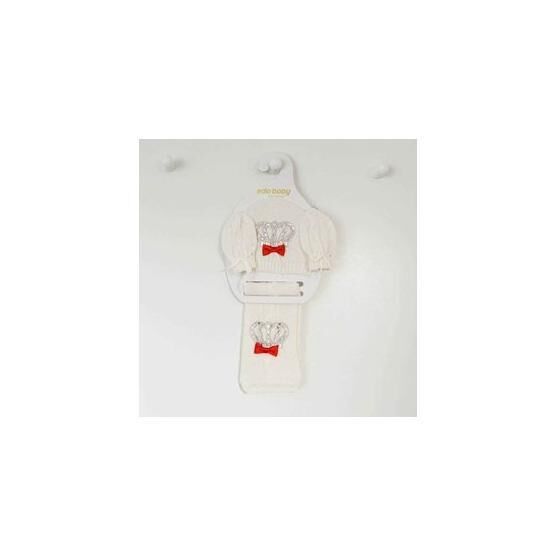 Eda Baby 8544 Kırmızı 0-6 Ay Triko Bebek Atkı-Bere Takımı