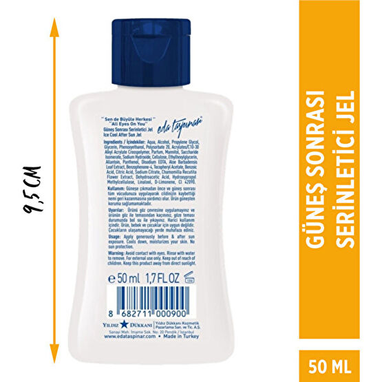 Eda Taşpınar Mini Seyahat Boy 50 ml Güneş Sonrası Serinletici Ice Jel Güneş Sonrası Kremler ve Losyonları Fiyatı