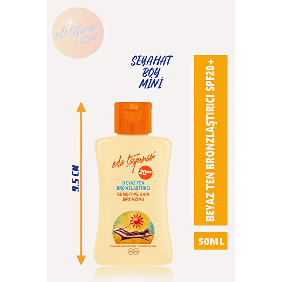 Eda Taşpınar Seyahat Boy - Mini - 50 Ml - Beyaz Ten Bronzlaştırıcı Spf20+ Bronzlaştırıcılar Fiyatı
