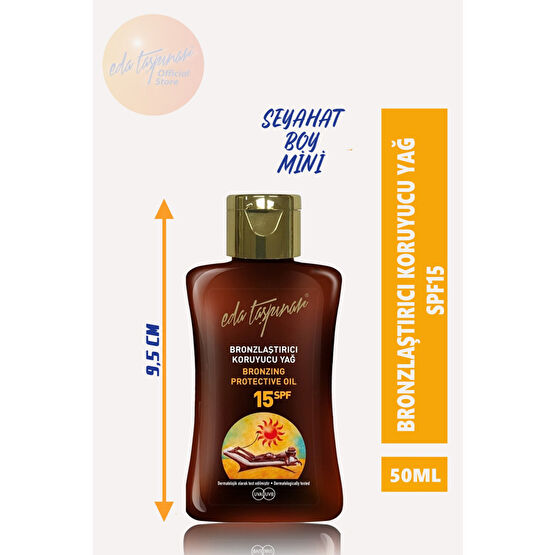 Eda Taşpınar Seyahat Boy - Mini - 50 Ml - Bronlaştırıcı Koruyucu Yağ Spf15+ Bronzlaştırıcılar Fiyatı