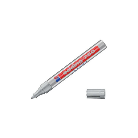 Edding 750 Çok Amaçlı Örtücü Boyama Markörü 2-4 Mm Gümüş Yaldız