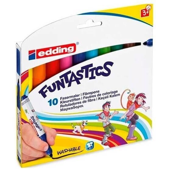 Edding Funtastıcs Kalın Uçlu Keçeli Kalem 10'lu Set