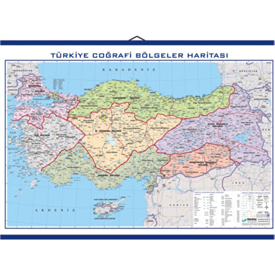 Edulab Türkiye Bölgeler Haritası Kaplamalı Harita & Küre Fiyatı