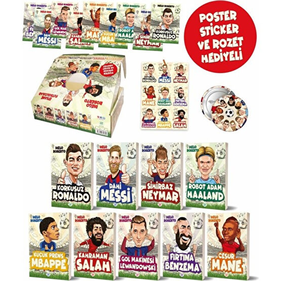 Efsane Futbolcular Kutulu Set (9 Kitap Takım) - Diego Roberto Çocuk Klasikleri Fiyatı