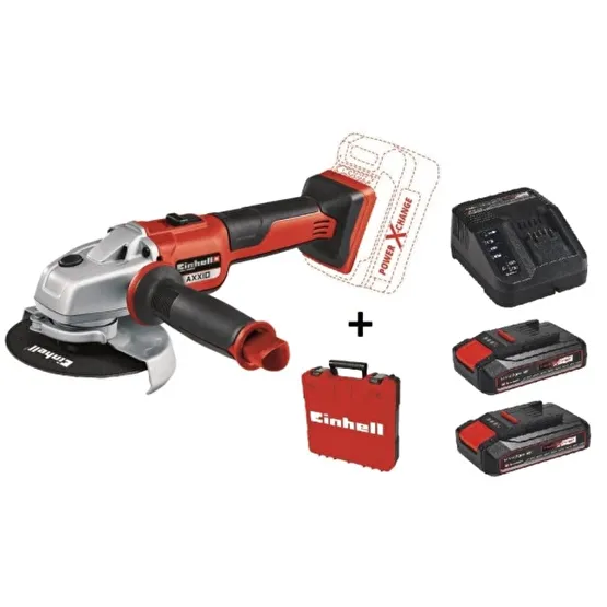 Einhell Axxıo 125 Mm Taslama Makinesi + 2* 2.5 Ah Starter Kit + Canta Taşlama Makinesi Fiyatı