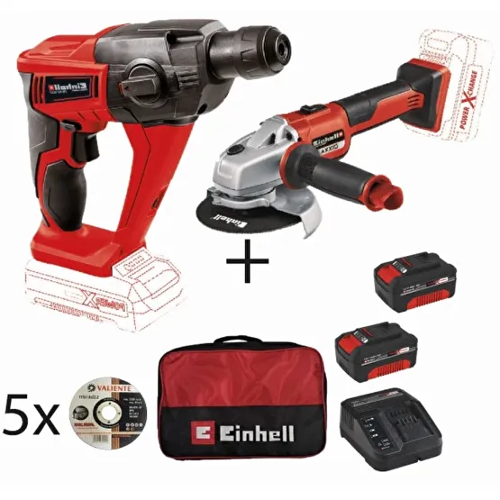 Einhell Te-Hd 18 Li Sds-Plus Darbeli Matkap + Axxio  Taslama + 2*4.0 Ah Akulu Set Kırıcı Deliciler & Kırıcılar Fiyatı