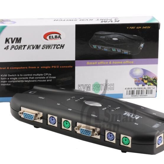 Elba M104 Manual 4PC-1MN PS2 KVM Switch Hub & Switch Fiyatı