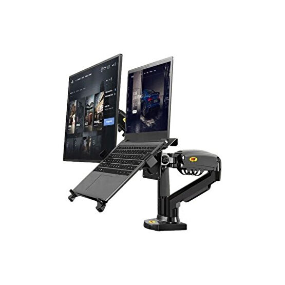 Electroon NB F160-Fp 17-27'' Hareketli Monitör ve Notebook Masa Stand Laptop Standı Fiyatı