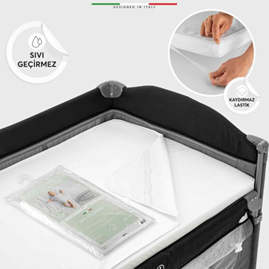 Elelelife 70 x 110 cm Sıvı Geçirmez Lastikli Bebek Yatak Koruyucu Alez Park Yatak / Oyun Parkı Fiyatı