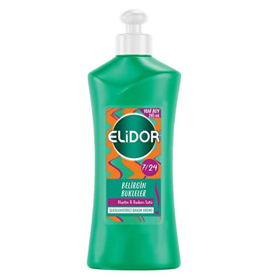 Elidor 7/24 Şekillendirici Saç Bakım Kremi Belirgin Bukleler Elastin & Badem Sütü 265 ml Saç Bakım Losyonu / Toniği Fiyatı