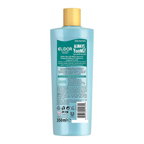 Elidor Şampuan 350 ml Collagen Sülfatsız Always Young