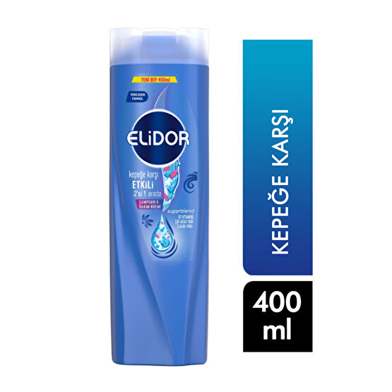 Elidor Şampuan 400 ml Kepeğe Karşı 2n1 Şampuan ve Saç Kremi Fiyatı