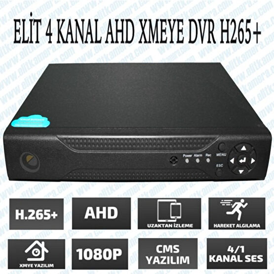 Elit 4 Kanal Ahd Dvr 1080N Xmeye Hibrit Kayıt Cihazı - Elit-4CHDVR-E1 Güvenlik Sistemi Kayıt Cihazı Fiyatı