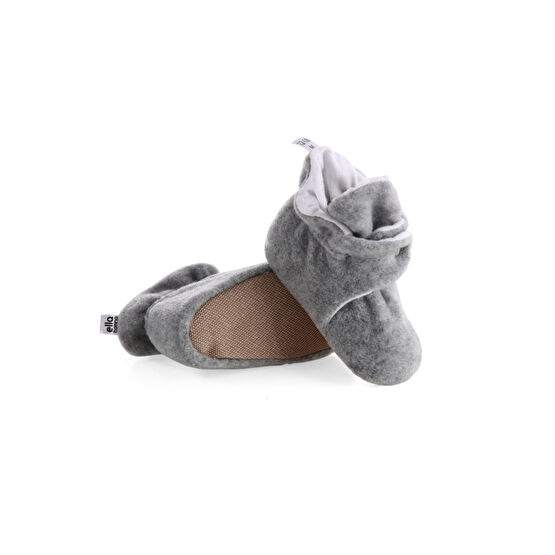 Ella Bonna Kaydırmaz Taban Polar Pamuk Astarlı Unisex Bebek Çocuk Ev Terliği Basic 18 Beden
