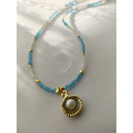Ellerimizle Pearl Kolye - Renkli Altın Kolye Fiyatı