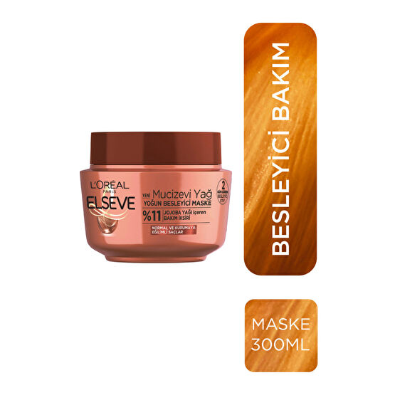 ELSEVE Loréal Paris Mucizevi Yağ Besleyici Maske 300 ml Saç Bakım Maskeleri & Serumlar & Spreyler Fiyatı