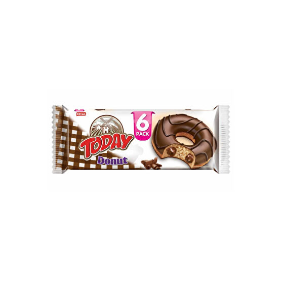 Elvan Today Donut Kakaolu Kek Multipack 35 Gr. 6 Adet (1 Paket)