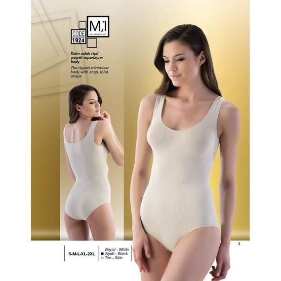 Emay 1924 Dikişsiz Çıtçıtlı Body