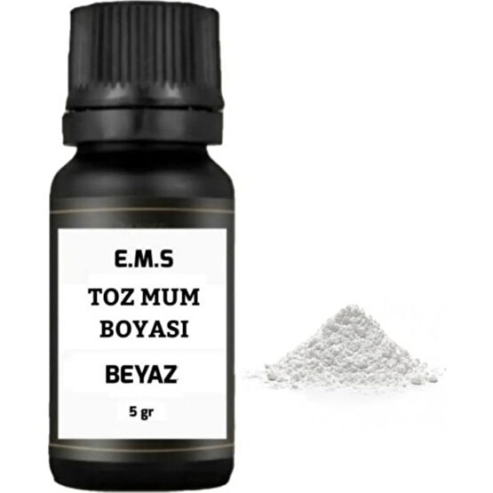 E.M.S Beyaz Toz Mum Boyası 5 gr Mum Boya Fiyatı