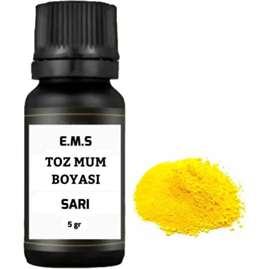 E.M.S Sarı Toz Mum Boyası 5 Gr. Mum Boya Fiyatı