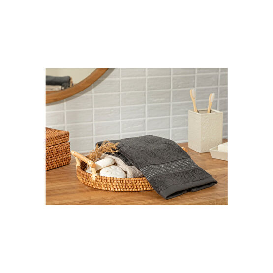 English Home Deluxe Pamuklu Low Twist El Havlusu 30x50 Cm Antrasit Banyo Havlusu Fiyatı