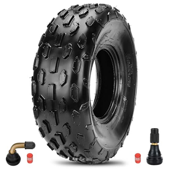 EOPOAYI 19x7-8 Mini Bike Knobby Tires Compatible with Baja Warrior MB165 MB200 Coleman CT200U BT200X Axis M200 Trailmater Massimo Coolster 110cc 125cc ATV Quad 4 Wheeler UTV Go Kart Replacement Parts Lastikler Fiyatı