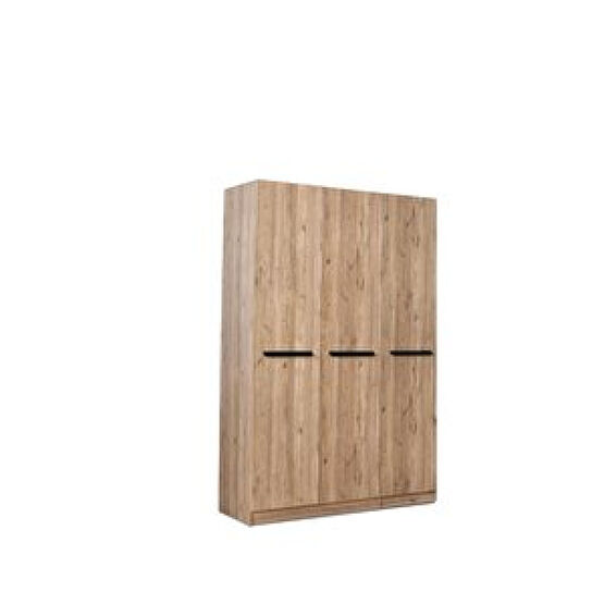Erezoğulları Mercan Mdf 3 Kapılı 2 Çekmeceli Gardrop Elbise Dolabı 120x53x216cm Ceviz Bebek Odası Gardırop Fiyatı