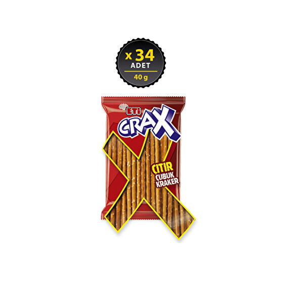 Eti Crax Sade Çubuk Kraker 40 g x 34 Adet Kraker ve Kurabiye Fiyatı