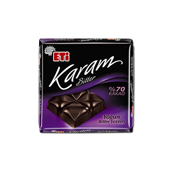 Eti Karam Bitter %70 Kakao 60 G Çikolata ve Gofret Fiyatı