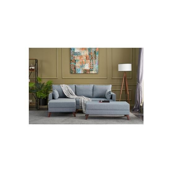 Evdebiz Bella Soft Mini Köşe Mavi Sol Koltuk Köşe Takımı / Seti Fiyatı