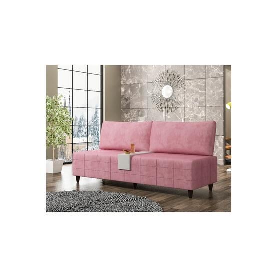 Evdemo Sıla AE-5002 Pembe 3'lü Spor Kanepe