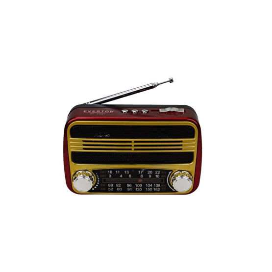 Everton Rt-310bt Bluetooth Radyo Nostaljik Usb Şarjlı 13cm Rt-310bt Alarmlı Saatler & Radyolar Fiyatı