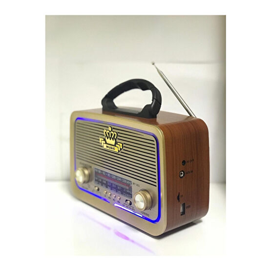 Everton Shop-rt-301 Nostaljik Görünümlü Kırmızı Bluetoothlu Mp3 Çalar Radyo Müzik Kutusu - Kırmızı Alarmlı Saatler & Radyolar Fiyatı