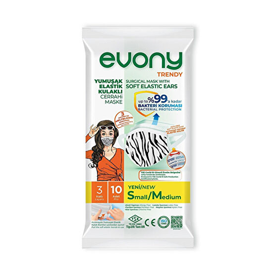 Evony10'lu Telli 3 Katlı Trendy Maske Maskeler Fiyatı
