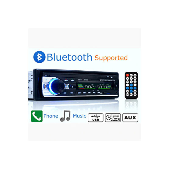 EXVOL Kingwin Araba Oto Teyp Bluetooth Usb 2 Amfi Çıkışlı Ek Sogutmalı Aux Sd 2 Yıl Garantili Oto Teypleri Fiyatı