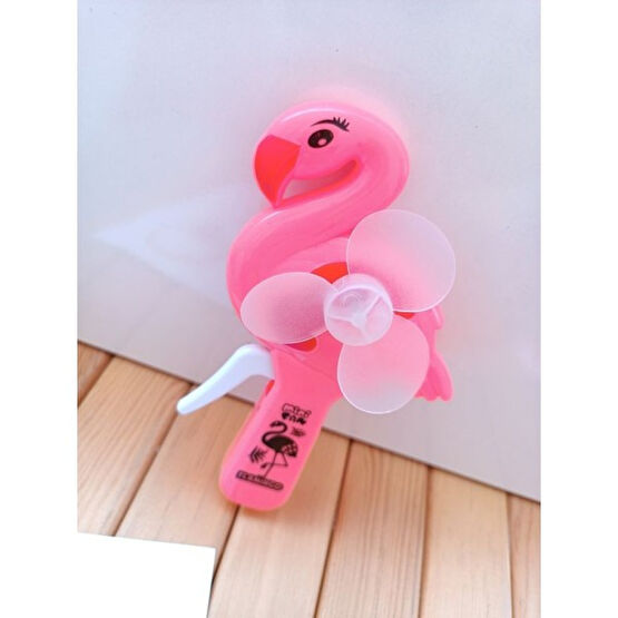 EyER Shoping Flamingo Şeklinde (Tek Fanlı) Manuel Çocuk El Fanı - Pembe Vantilatörler Fiyatı