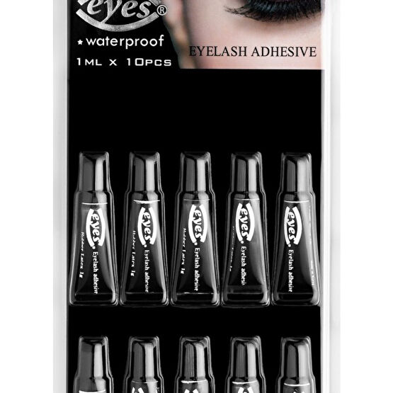 Eyes Kirpik Yapıştırıcısı 10 X 1 Ml Siyah Takma Kirpik Ürünleri Fiyatı