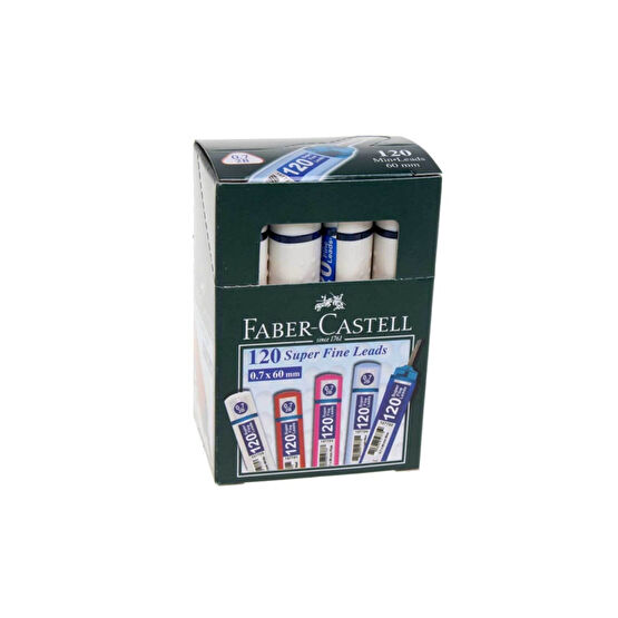 Faber Castell 120 Li Kalem Ucu 0.7mm 1 Paket 12 Adet // Beyaz Renk Kurşun Kalem Ucu (Min) Fiyatı